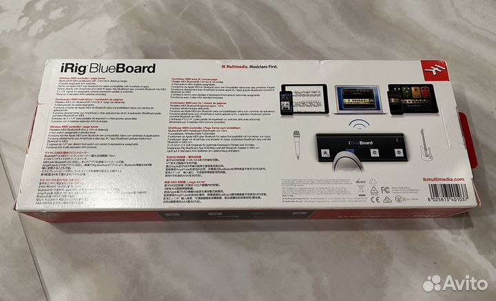 Беспроводной midi контроллер iRig Blueboard