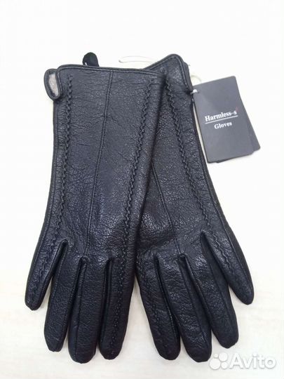 Перчатки женские кожаные новые