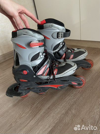 Ролики раздвижные взрослые, размер 36-39