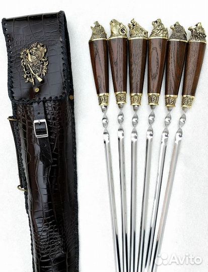 Шампура Звери набор подарочный