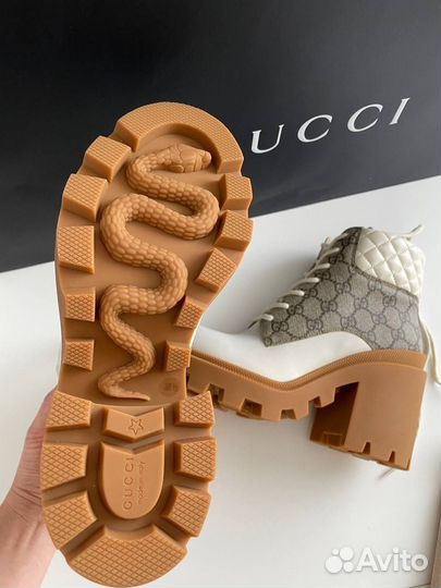 Ботинки Gucci кожа 38 наличие и 39+ в пути