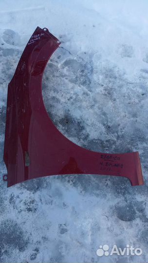 Крыло переднее правое Hyundai Solaris