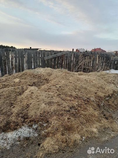 Мульча навоз опил