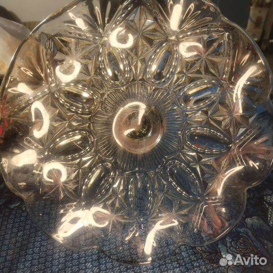 Ваза конфетница Мальцевское стекло СССР
