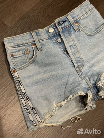 Джинсовые шорты levis xs