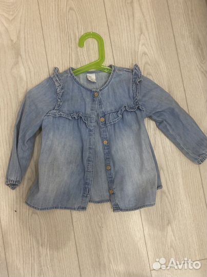 Джинсовая рубашка hm