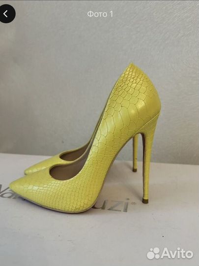 Желтые туфли 37 б/у