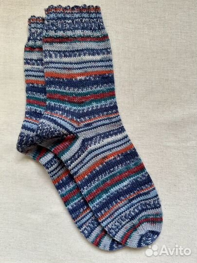 Носки шерстяные вязаные