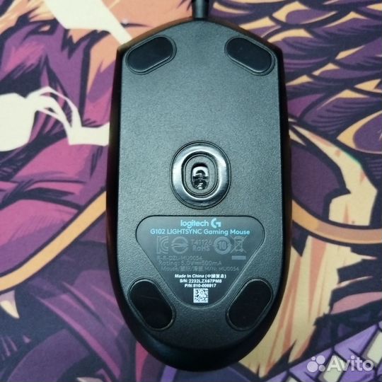 Мышь проводная Logitech G102 lightsync