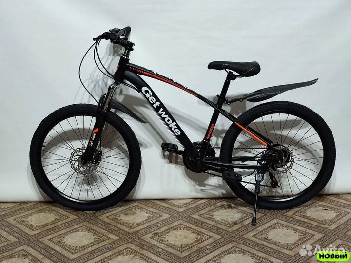 Подростковый велосипед Чёрный новый