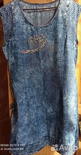 Джинцовый платье-сарафан