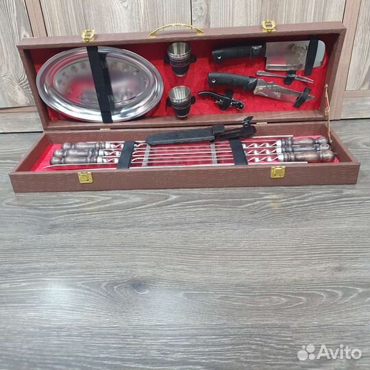 Шашлычный кизлярский набор 8 коричневый