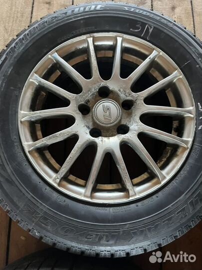 Диски R15 5x112 с зимней резиной Bridgestone