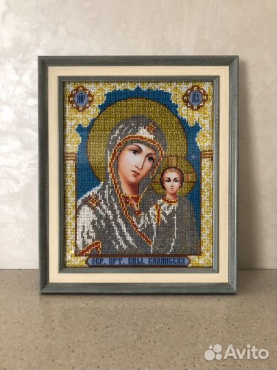 Икона вышитая бисером