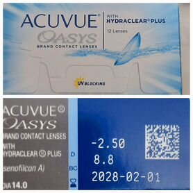 Линзы контактные acuvue oasys двухнедельные