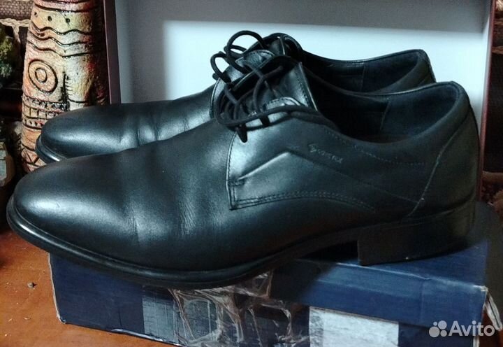 Мужские кожаные туфли Ecco tray р. 43