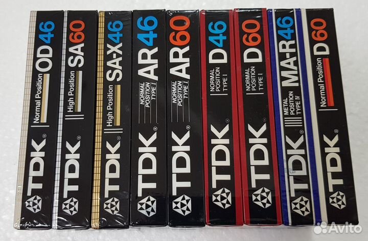 TDK 46/60 кассеты новые запечатанные