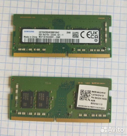 Оперативная память для ноутбука DDR4 16Gb Samsung