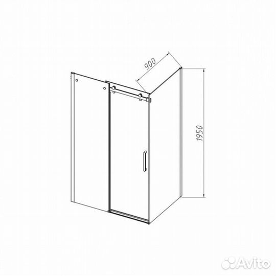 Душевой уголок Vincea Como-N VSR-4CN 120x90