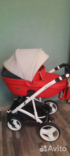 Коляска 2 в 1 riko basic эко кожа