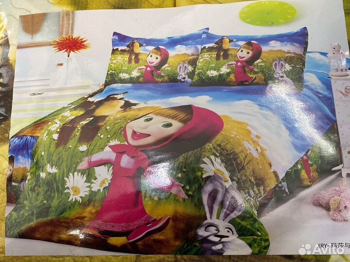 Белье постельное, плед детский