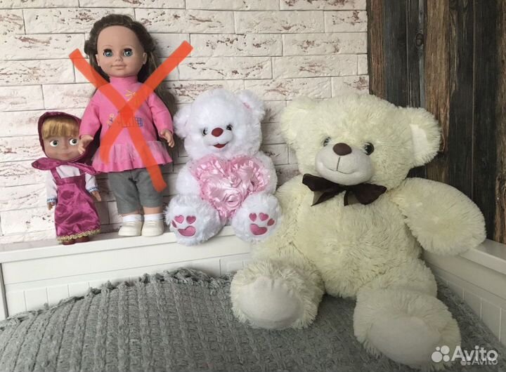Кукла Анна, плюшевые медведи, говорящая Маша