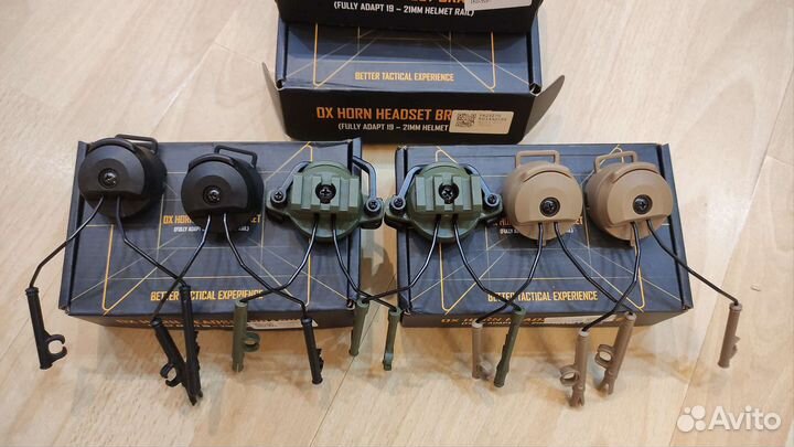 Крепление для активных наушников на шлем