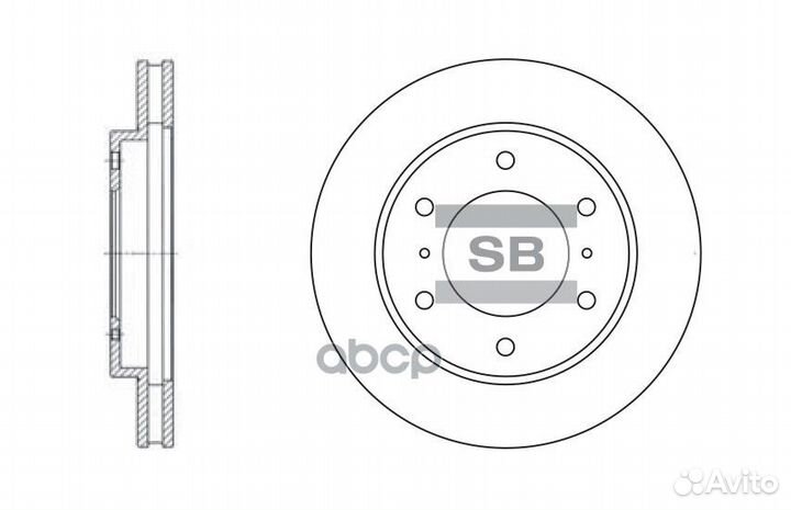 Диск тормозной mitsubishi pajero III/pajero SPO