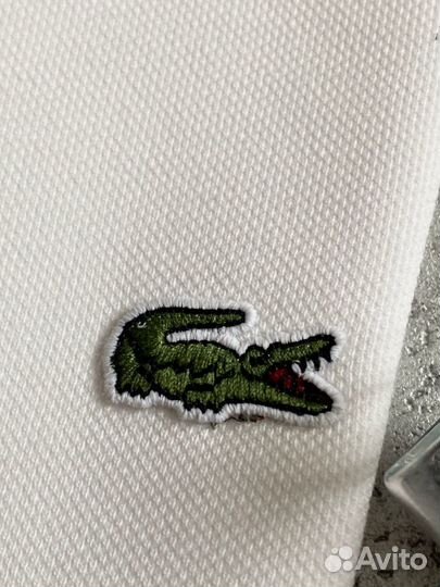 Поло Lacoste white