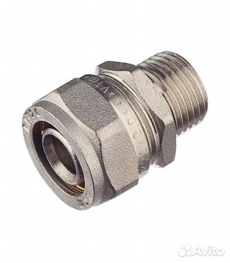Соединитель обжимной valtec 20 x 1/2