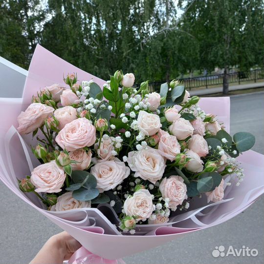 Цветы корзина 101 роза