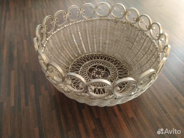 Конфетница мельхиор СССР