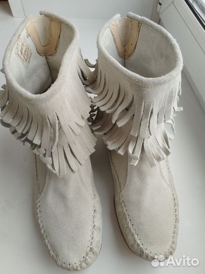 Ботинки замша лето Португалия 38-39 размер