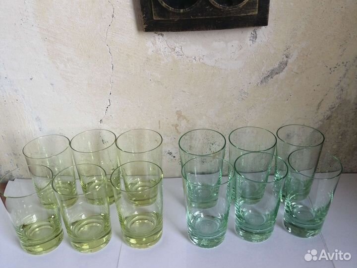 Стопки СССР цветное стекло