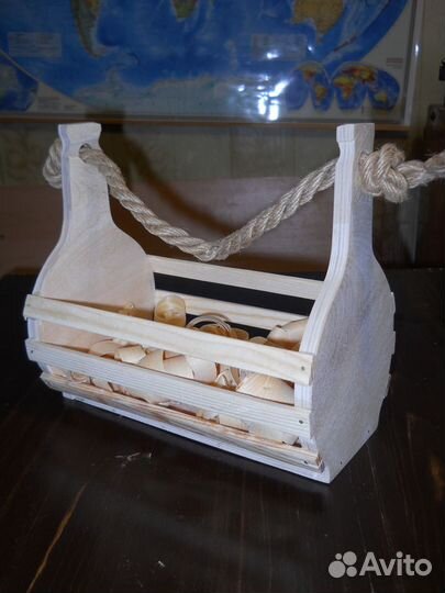 Ящики, корзины подарочные для спиртного из дерева