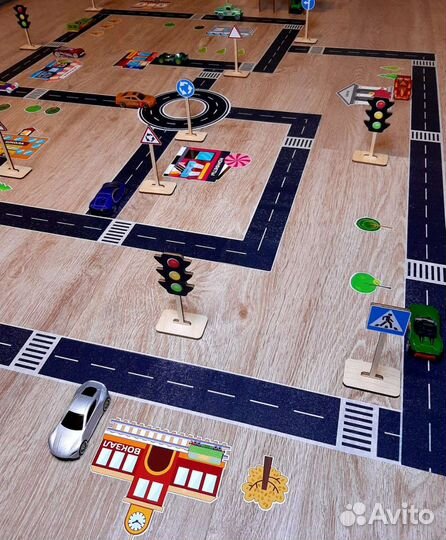 Детский подарок Набор скотч-дорога