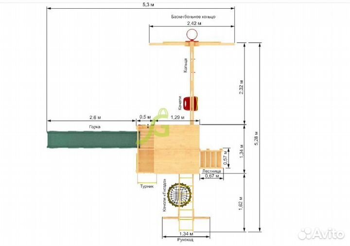 Детский игровой комплекс Крафт Pro 4