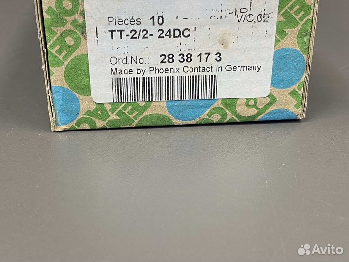 Phoenix contact 2838173 TT-2 2- 24DC новое, 10 шт