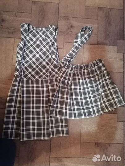 Школьная форма (сарафан+юбка)