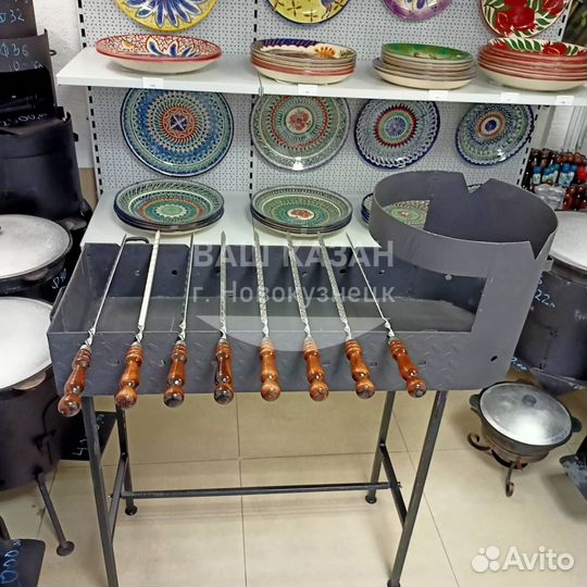 Мангал с печкой под казан узбекский