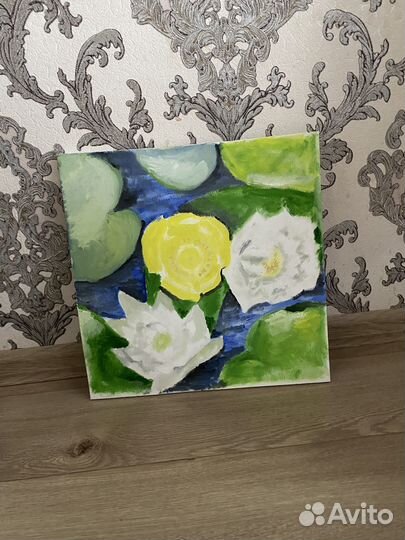 Картина маслом на холсте 40х40