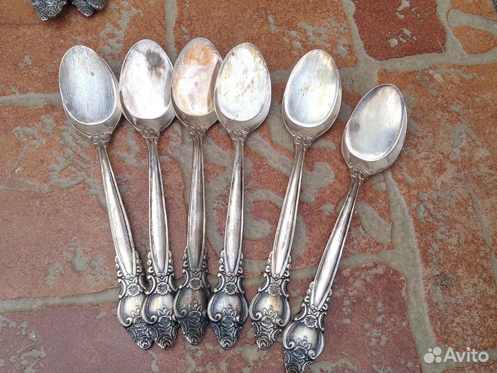 Приборы Троянда, мельхиор