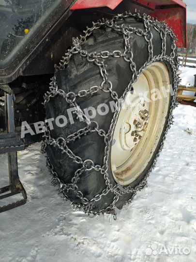 Цепи противоскольжения на трактор