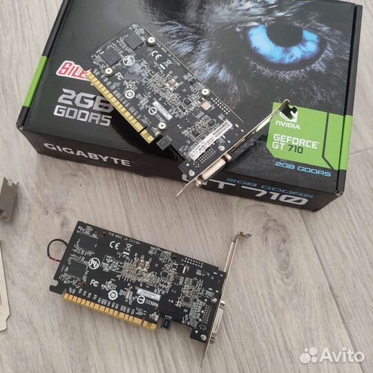 Видеокарты GT 710 2 Gb DDR5 (без доп. питания)