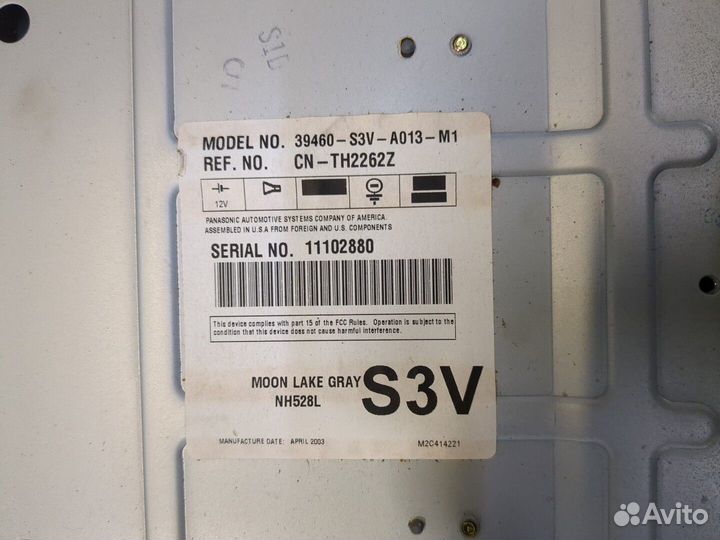 Дисплей мультимедиа Acura MDX, 2003