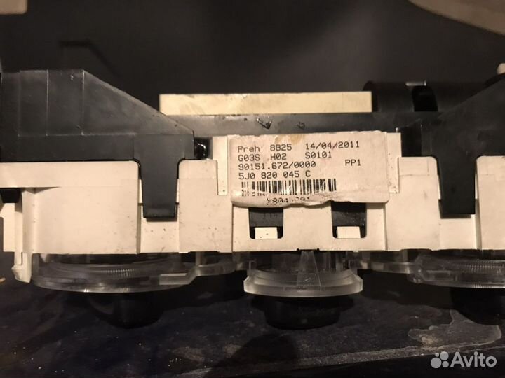 Блок управления печкой Skoda Fabia 2