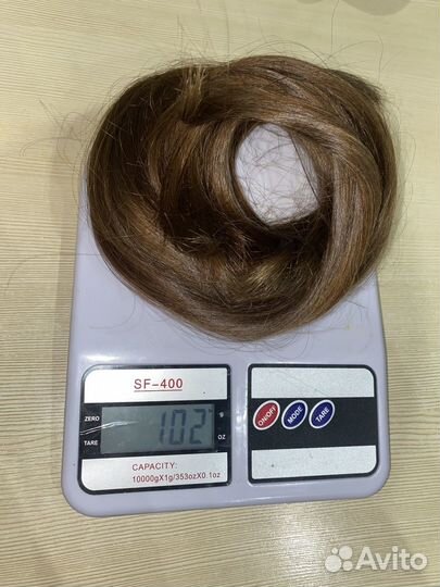 Волосы натуральные срез