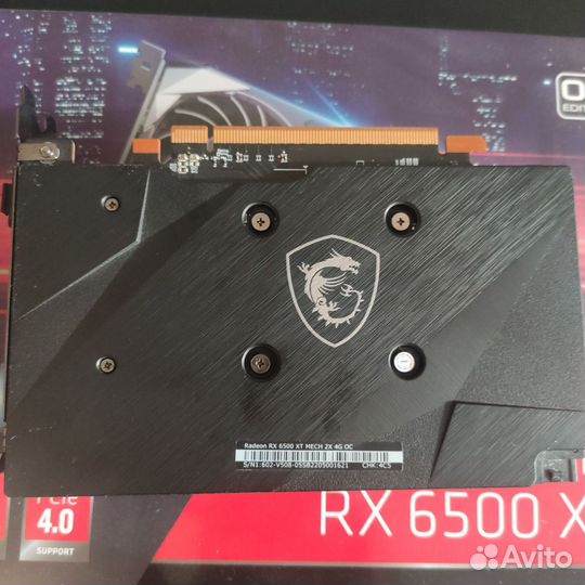 Видеокарта Radeon rx6500xt 4gb