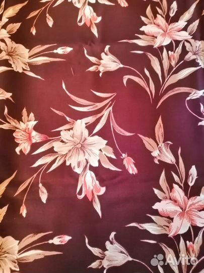 Ткань платьевая,ацетатный шелк, хлопок СССР