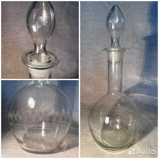 Графин штоф и рюмка. Винтаж, СССР